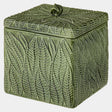 Global Views Foglia Foglia Box-Green-Lg 9"H x 8"W x 8"D Box