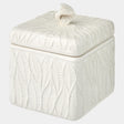 Global Views Foglia Foglia Box-White-Sm 6"H x 5"W x 5"D Box