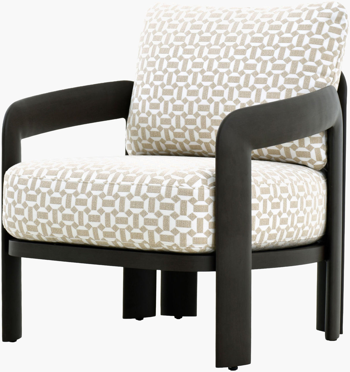 Surya Ravelle SOLE-001 29"H x 32"W x 33"D Accent Chair