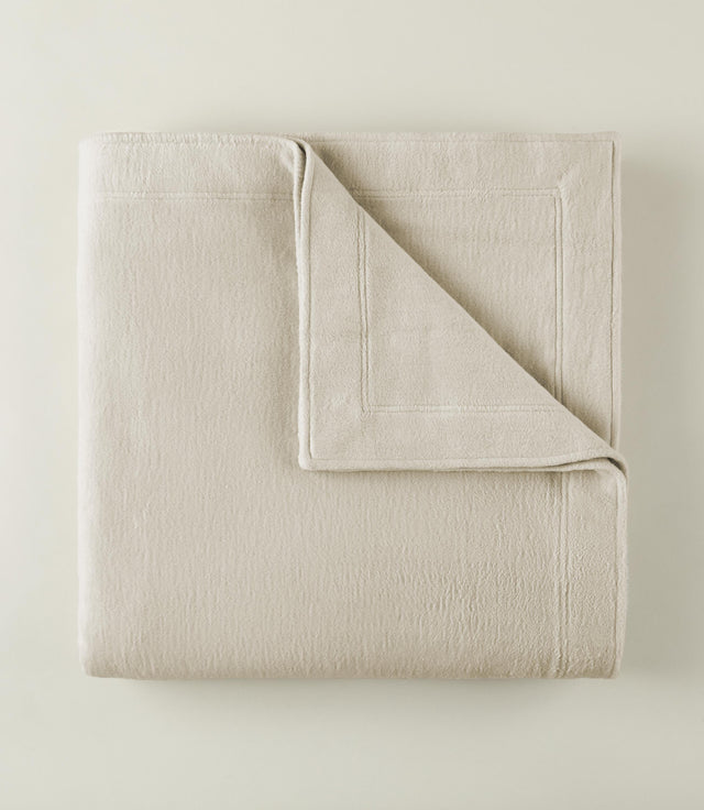 Peacock Alley All Seasons Framed Cotton Blanket LINEN
