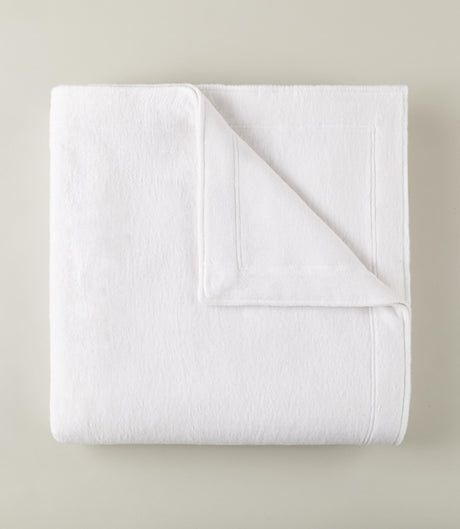 Peacock Alley All Seasons Framed Cotton Blanket TWIN WHITE