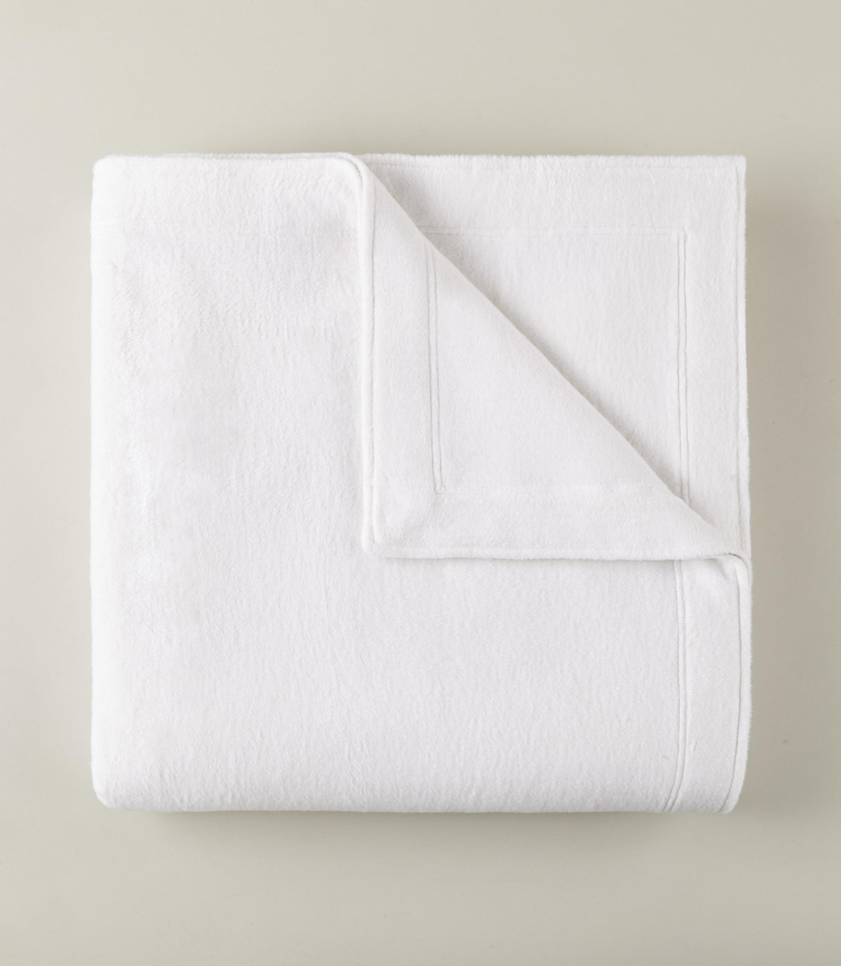 Peacock Alley All Seasons Framed Cotton Blanket THROW WHITE