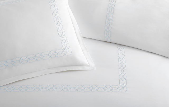 Peacock Alley Filigree Classic Embroidered Duvet Set QUEEN