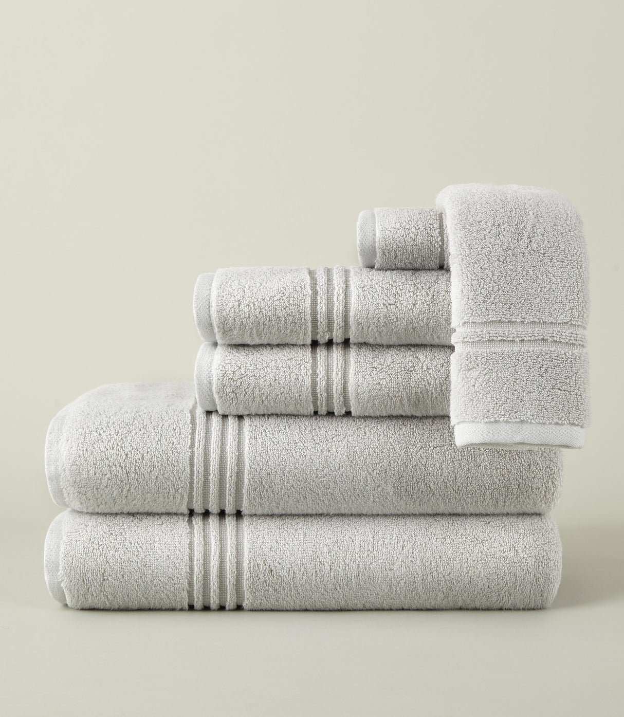 Peacock Alley CHELSEA BATH COLLECTION TOWEL SET PEWTER