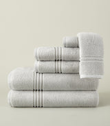 Peacock Alley CHELSEA BATH COLLECTION TOWEL SET PEWTER