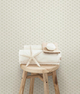 York Sweetgrass Grey Trellis Wallpaper