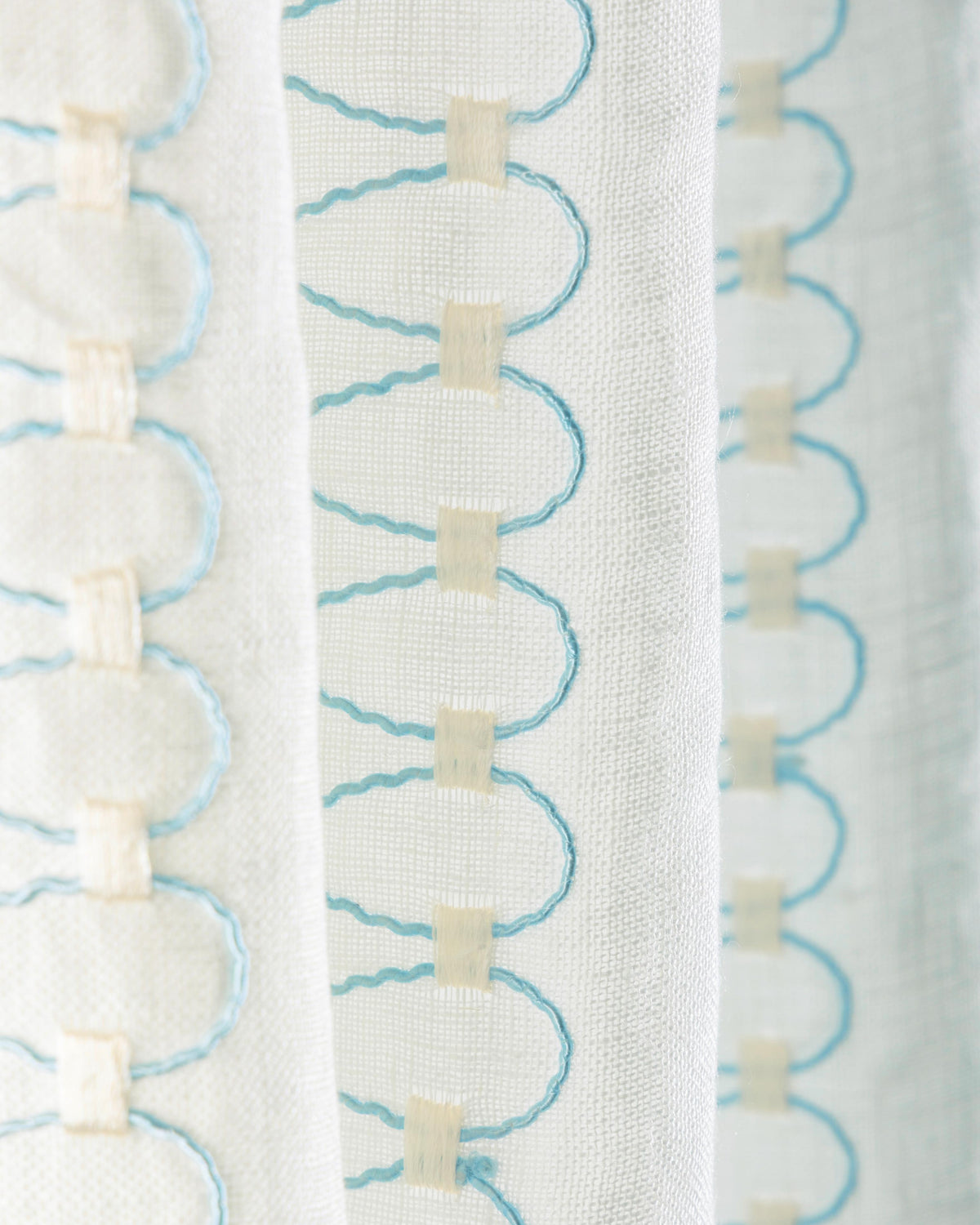 Lee Jofa ALSTON SHEER AQUA Drapery Fabric