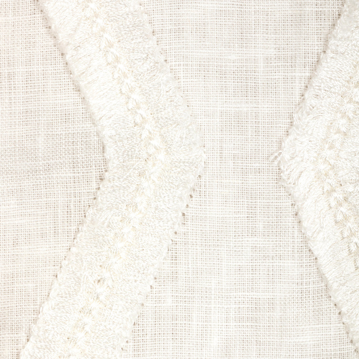 Lee Jofa HAYLIE EMB WHITE Drapery Fabric