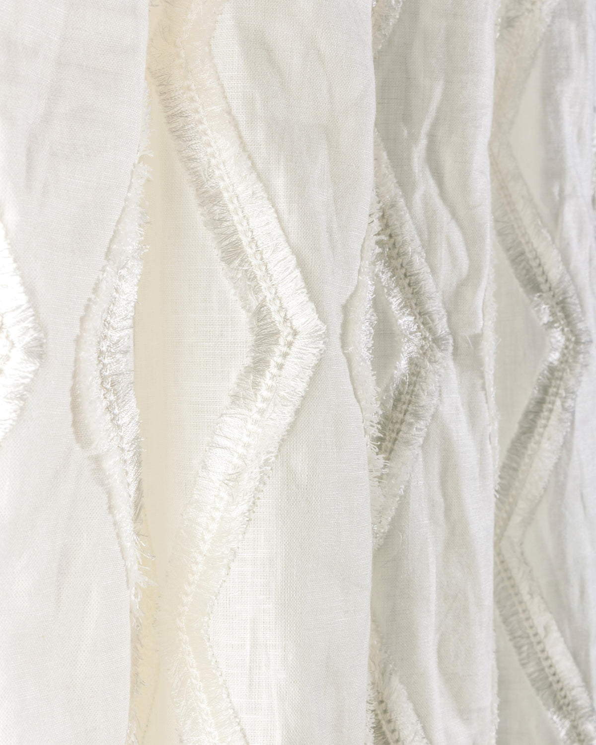 Lee Jofa HAYLIE EMB WHITE Drapery Fabric