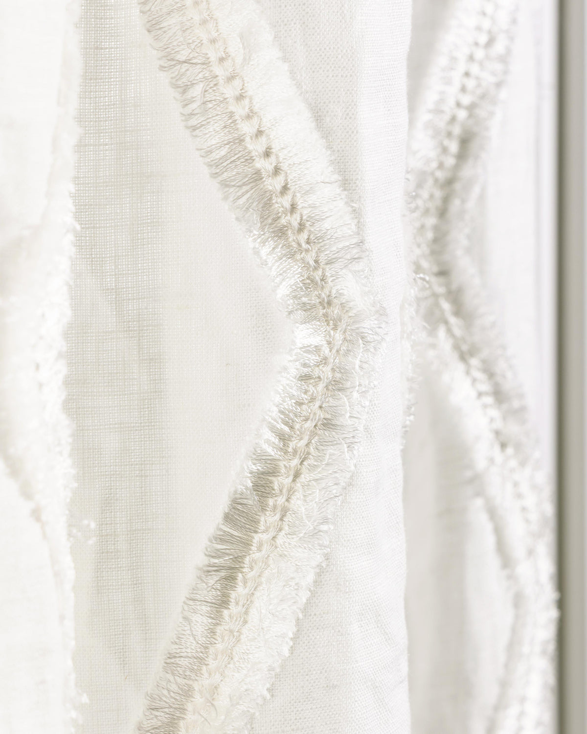 Lee Jofa HAYLIE EMB WHITE Drapery Fabric