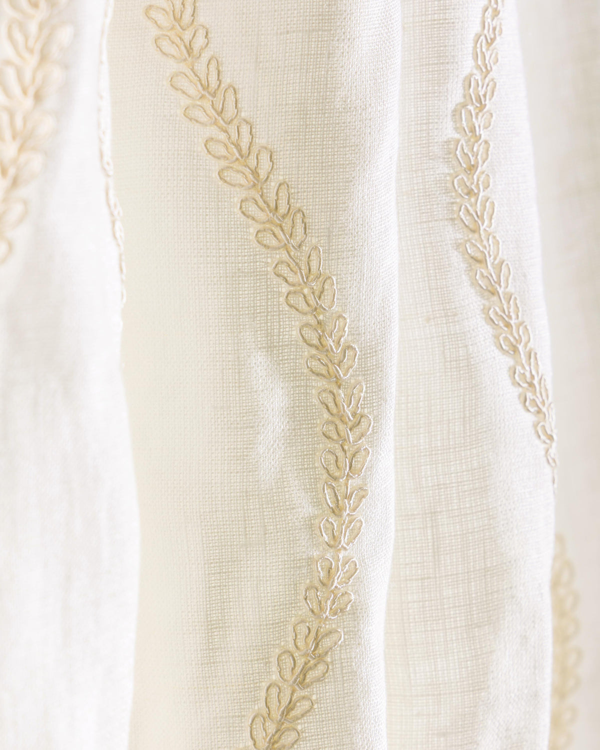 Lee Jofa GRETA EMB CREAM Drapery Fabric