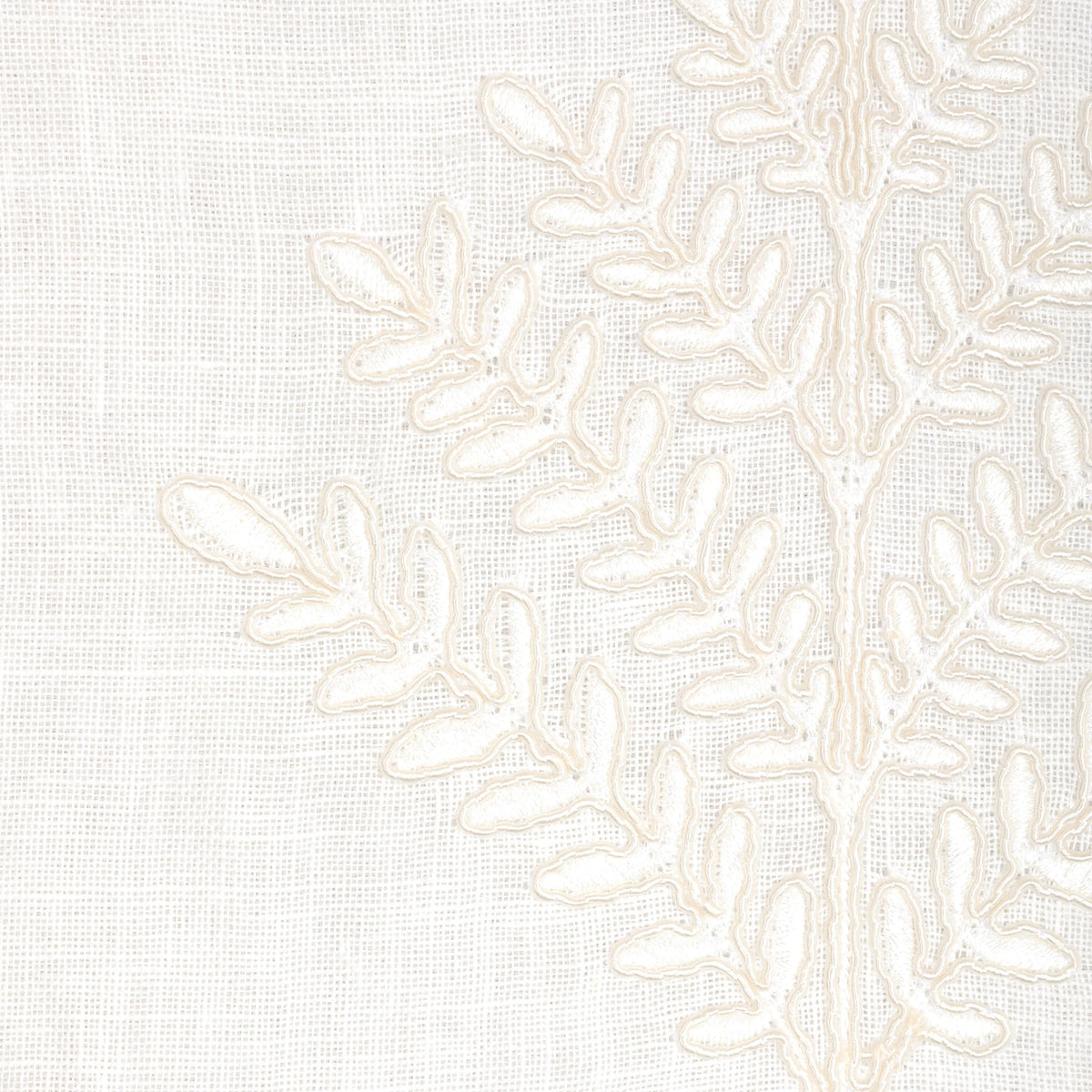 Lee Jofa FERNLY EMB IVORY Drapery Fabric