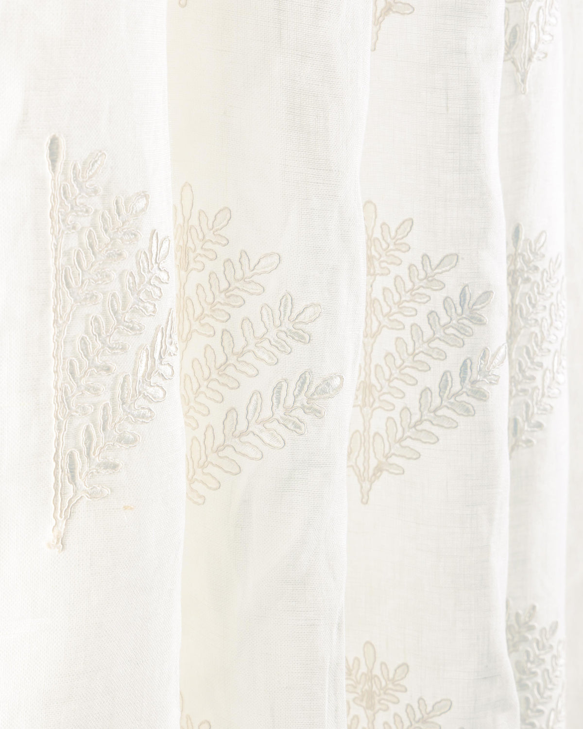 Lee Jofa FERNLY EMB IVORY Drapery Fabric