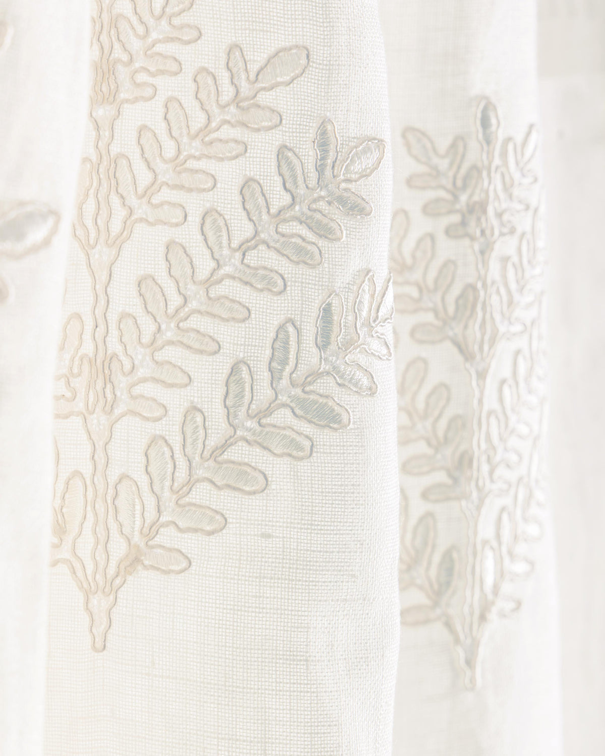Lee Jofa FERNLY EMB IVORY Drapery Fabric