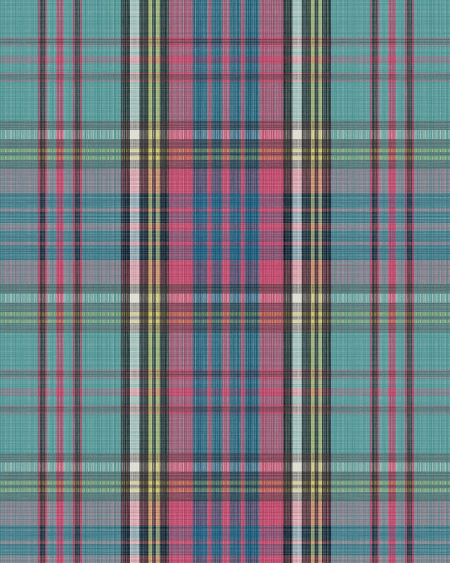 Cole & Son MACANDREAS TARTAN CYAN Wallpaper