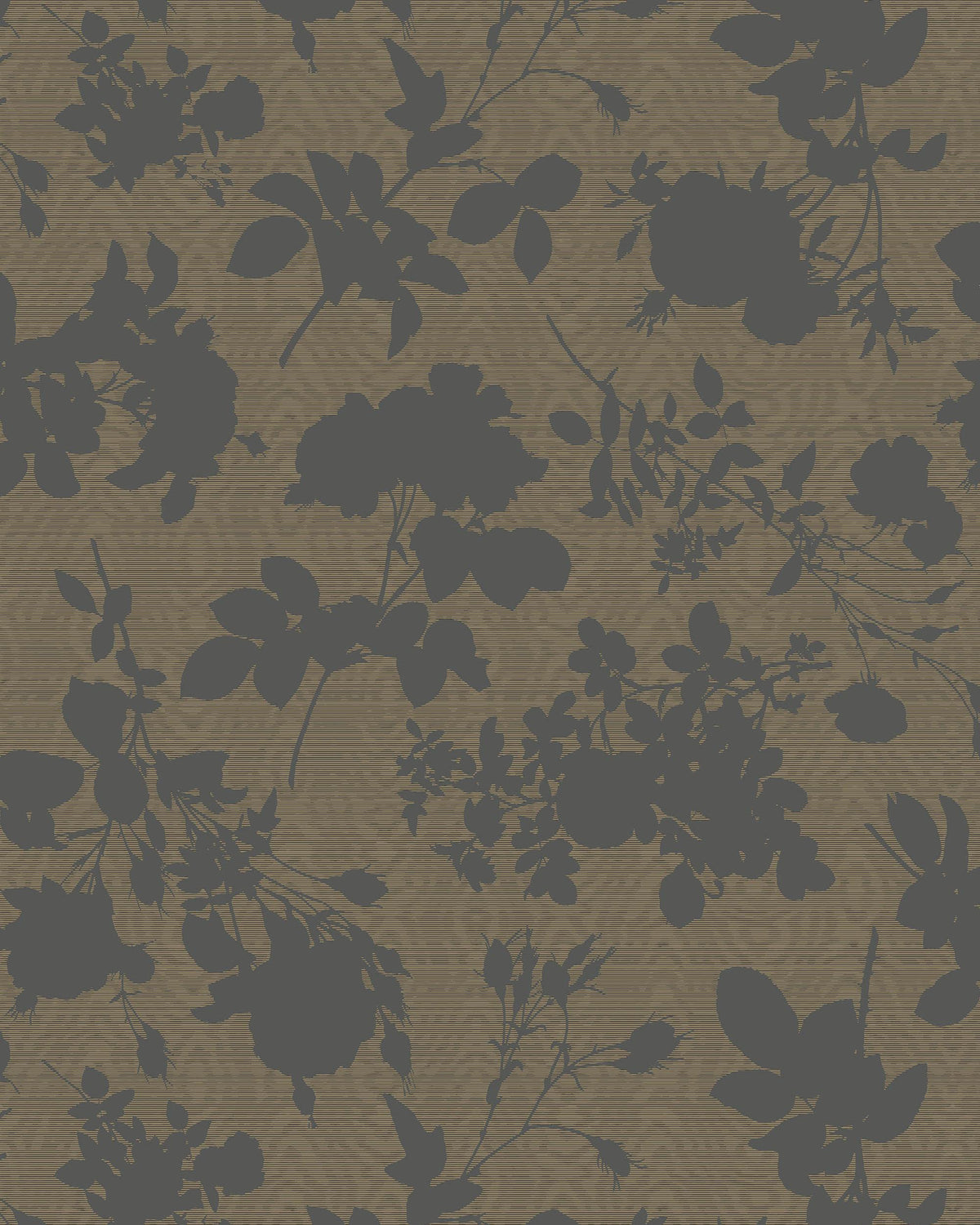 Cole & Son ABSENCE OF ROSES MOIRE BRASS Wallpaper