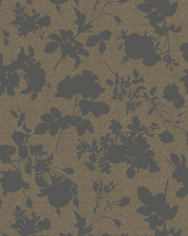Cole & Son ABSENCE OF ROSES MOIRE BRASS Wallpaper