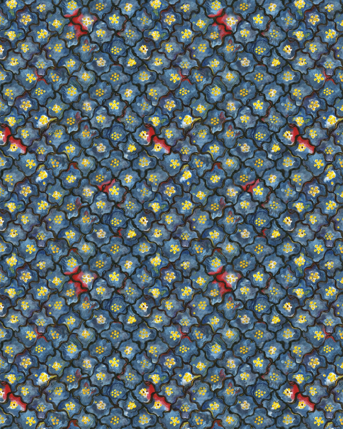 Cole & Son VIVIENNE LOVE ANDREAS SKY Wallpaper
