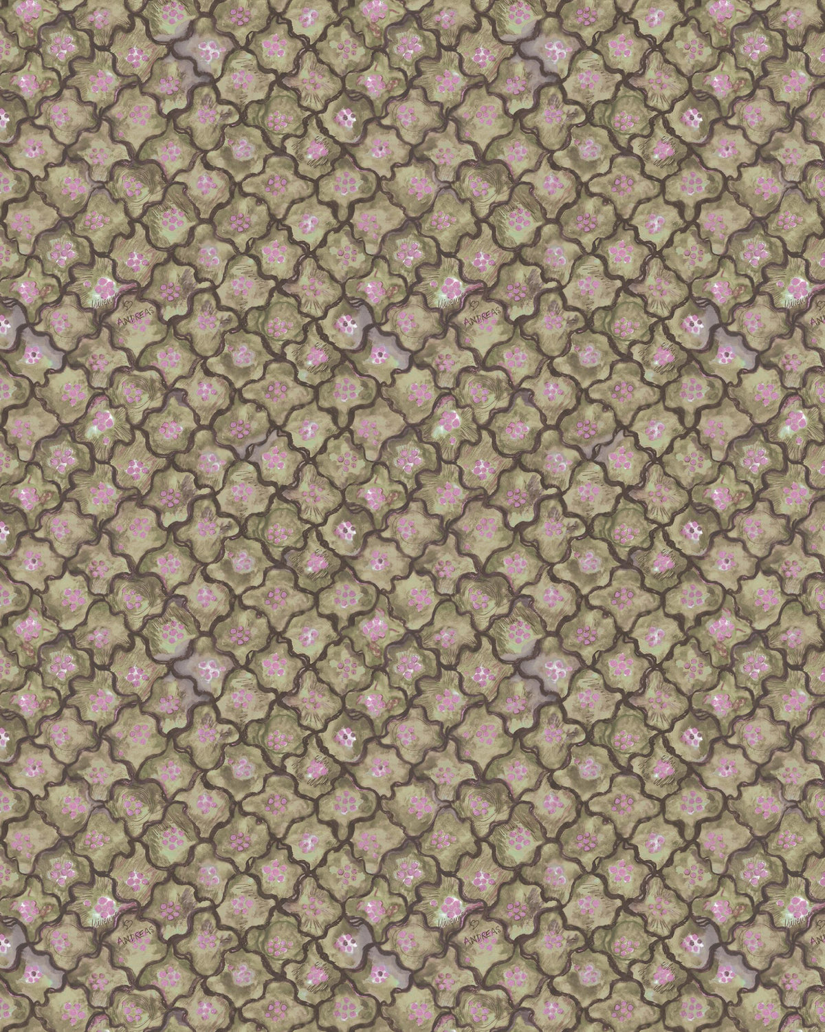 Cole & Son VIVIENNE LOVE ANDREAS MOSS Wallpaper