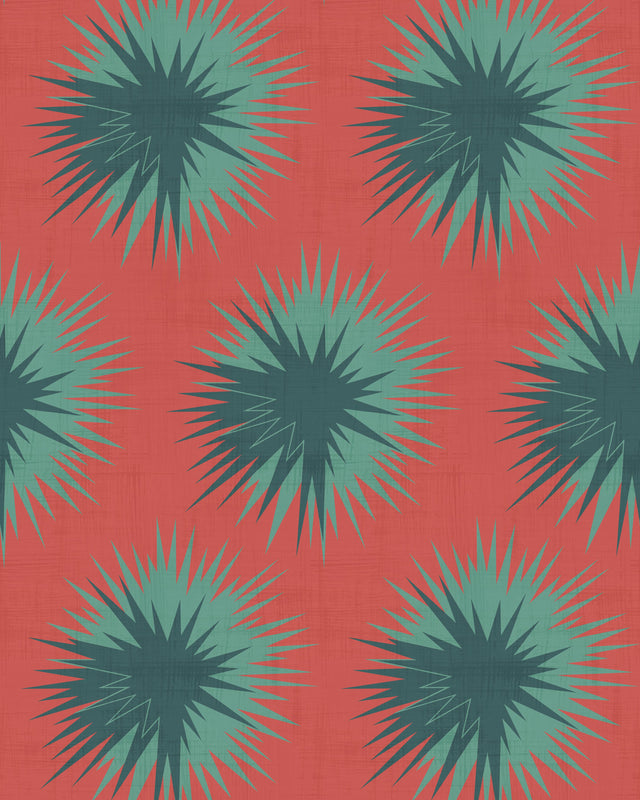 Cole & Son SOFT THISTLE BLOOD ORANGE Wallpaper