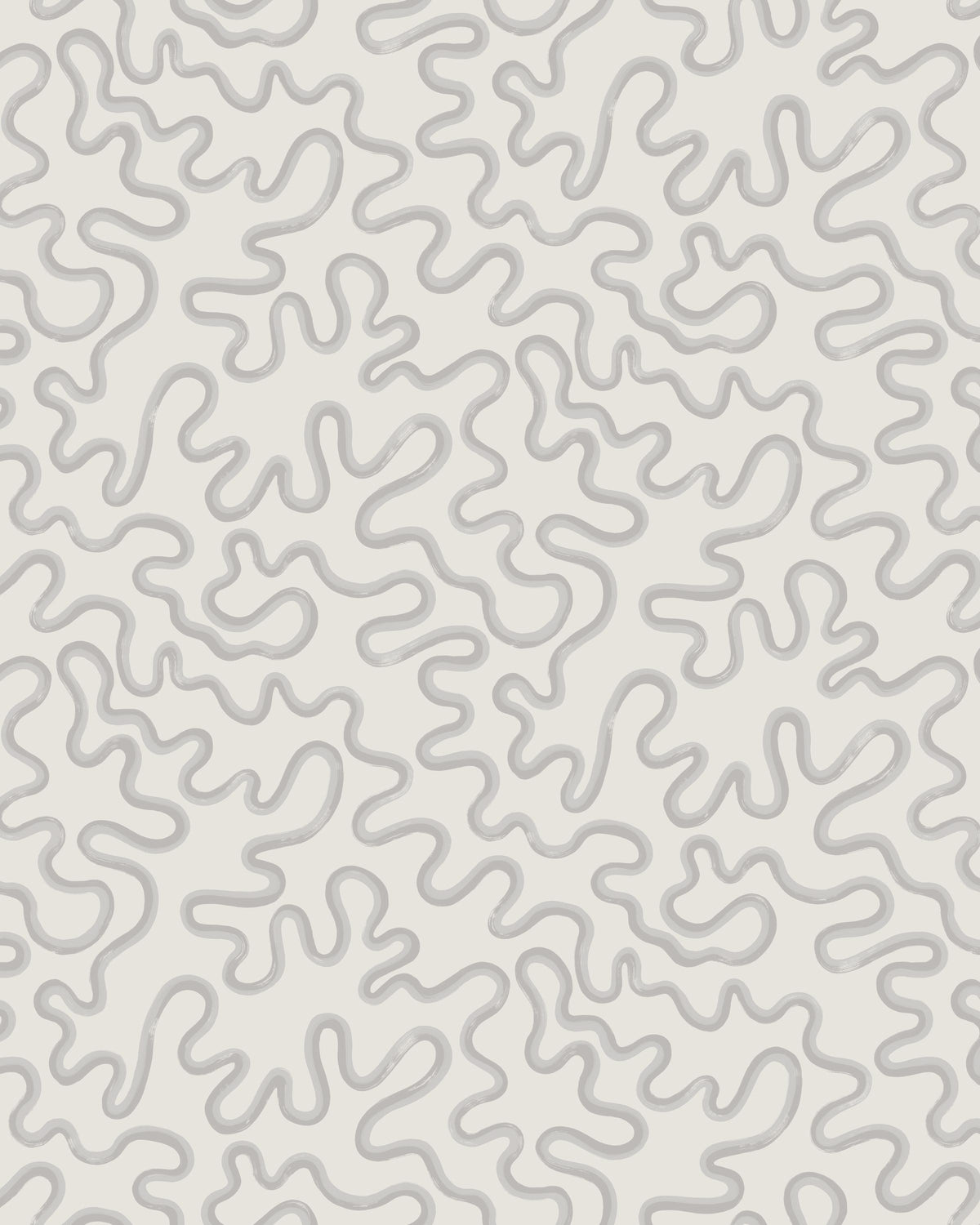 Cole & Son RAINFOREST SQUIGGLE CHALK Wallpaper
