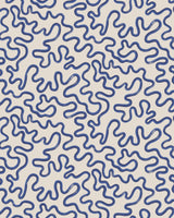 Cole & Son RAINFOREST SQUIGGLE NAVY Wallpaper