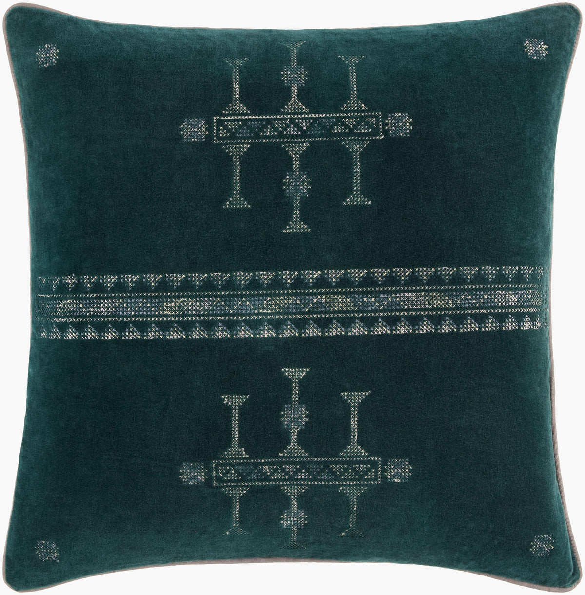 Surya Velour VLU-005 18"L x 18"W Pillow