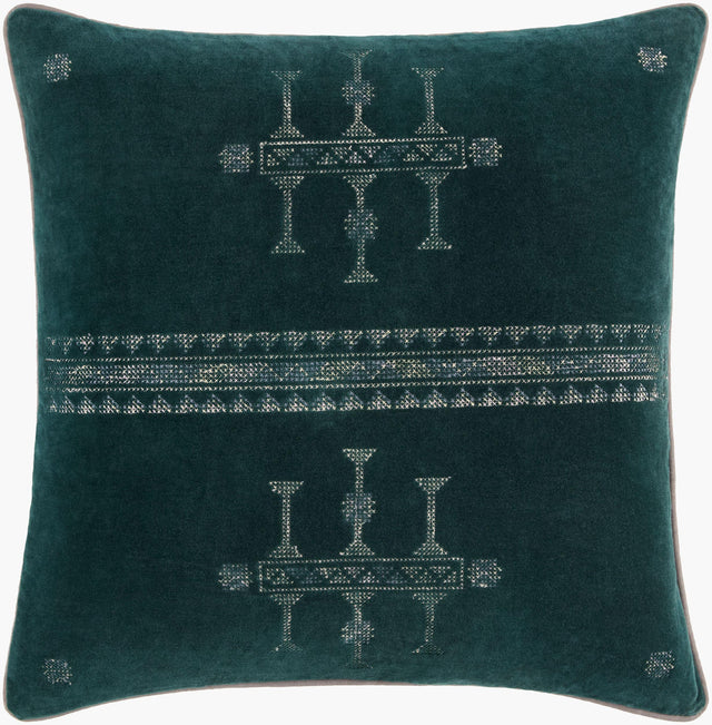 Surya Velour VLU-005 18"L x 18"W Pillow