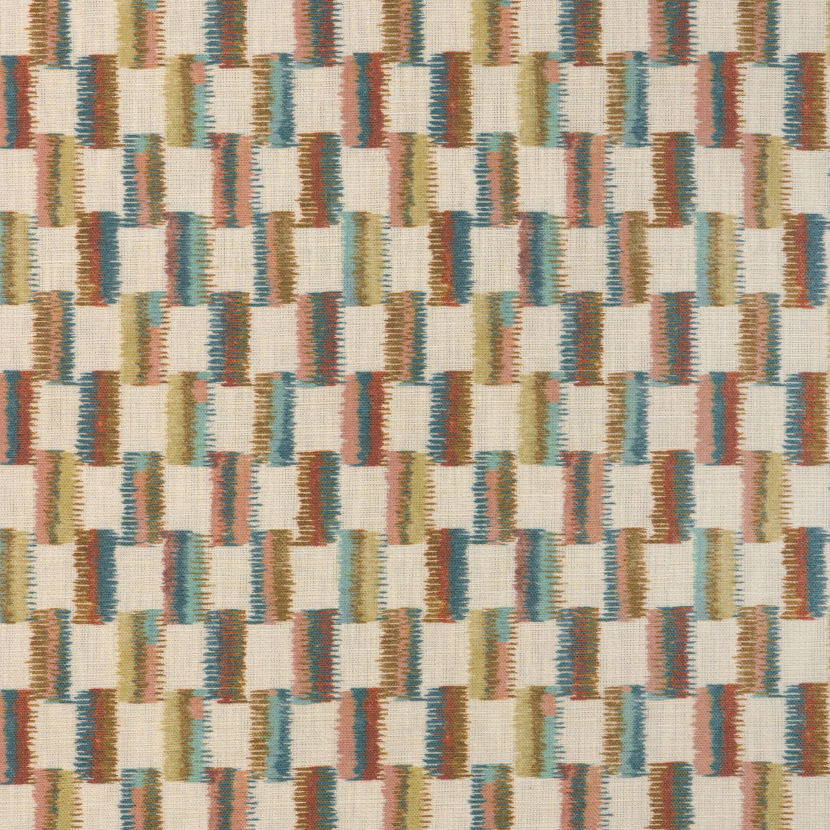 Lee Jofa BRUSHSTROKE RUST/TEAL Fabric