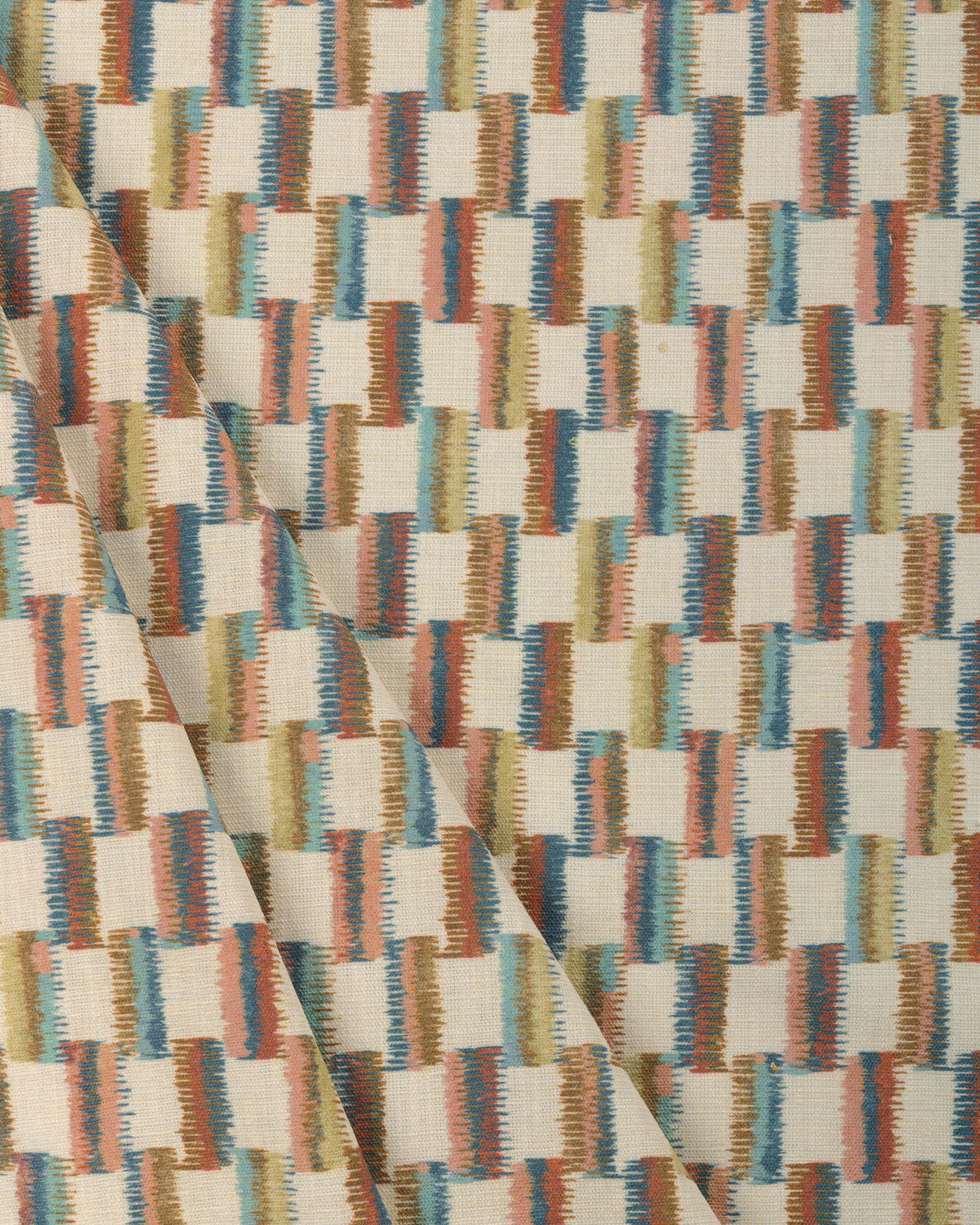 Lee Jofa BRUSHSTROKE RUST/TEAL Fabric