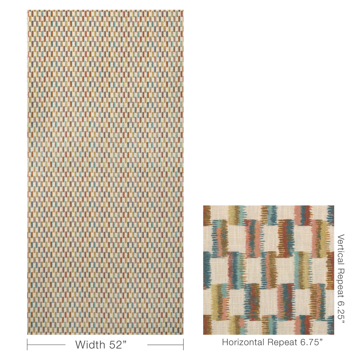 Lee Jofa BRUSHSTROKE RUST/TEAL Fabric