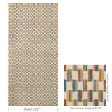 Lee Jofa BRUSHSTROKE RUST/TEAL Fabric