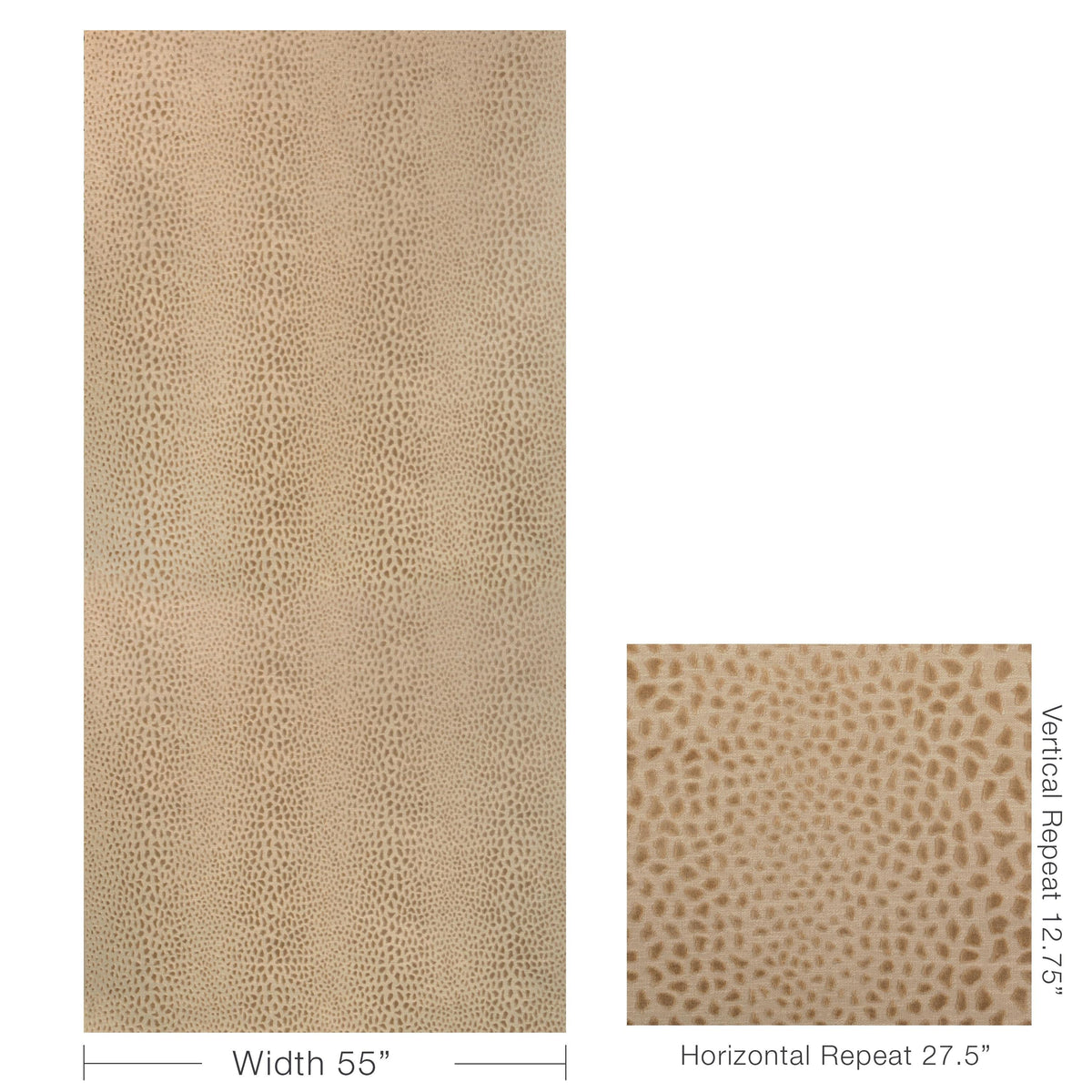 Lee Jofa CHEETAH VELVET SAND Upholstery Fabric