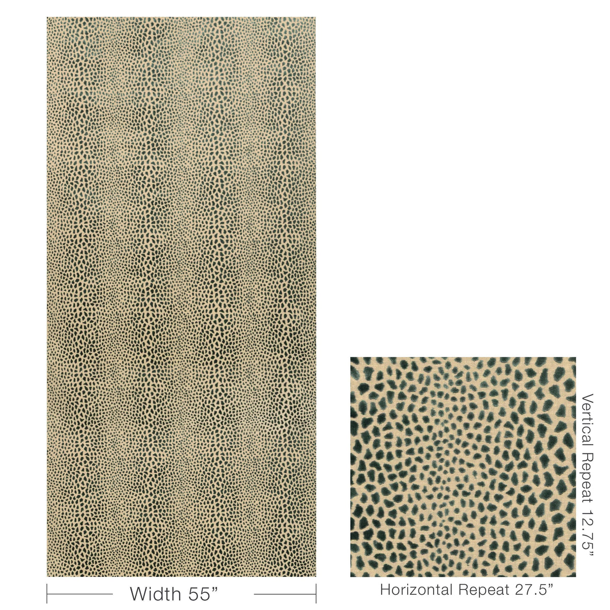 Lee Jofa CHEETAH VELVET MARINE Upholstery Fabric