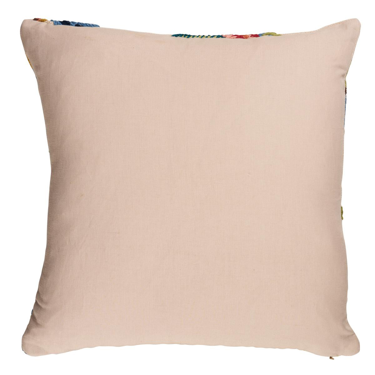 Schumacher Paradise 18" x 18" Spotswood Crewel Pillow B