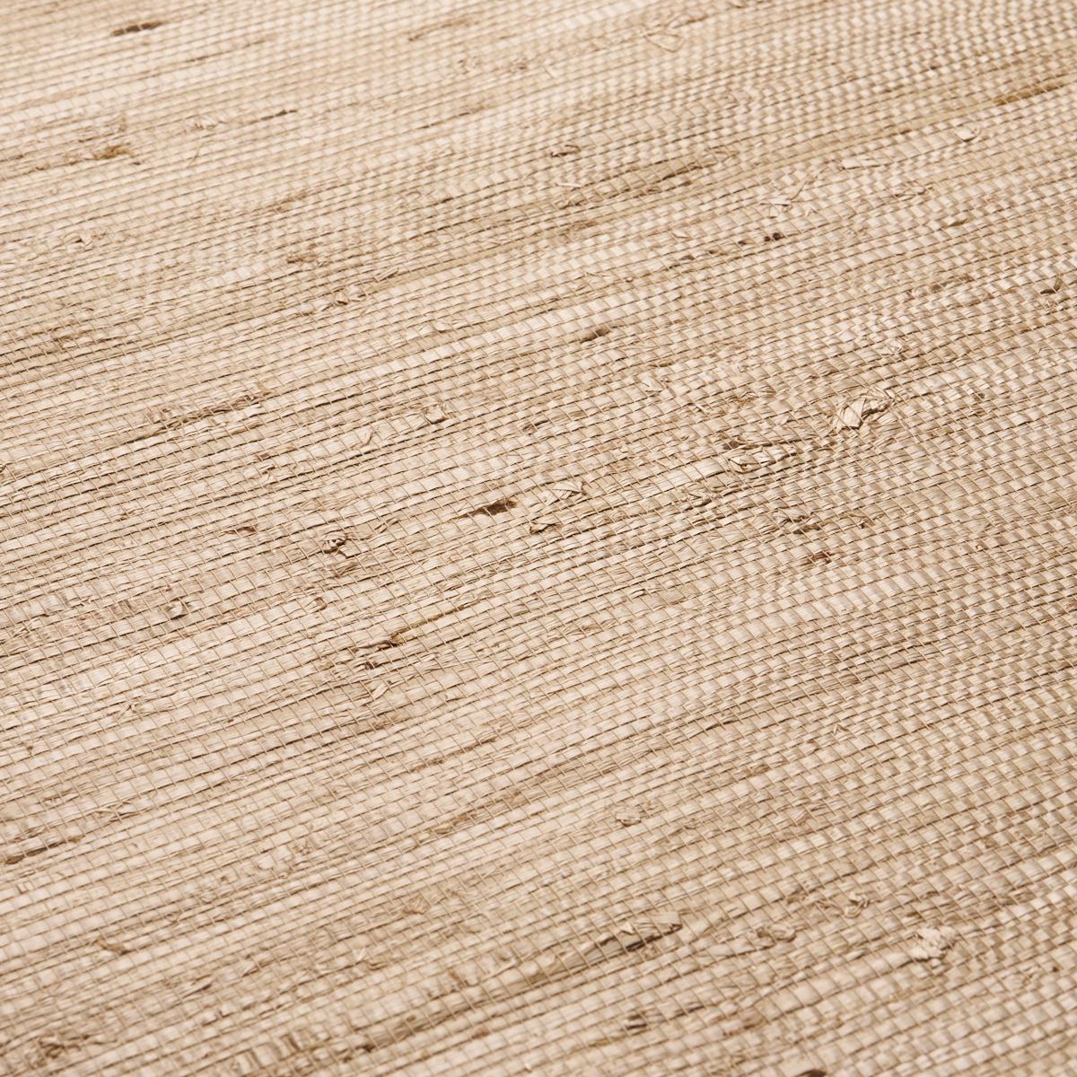 Schumacher Han Arrowroot Taupe Wallpaper