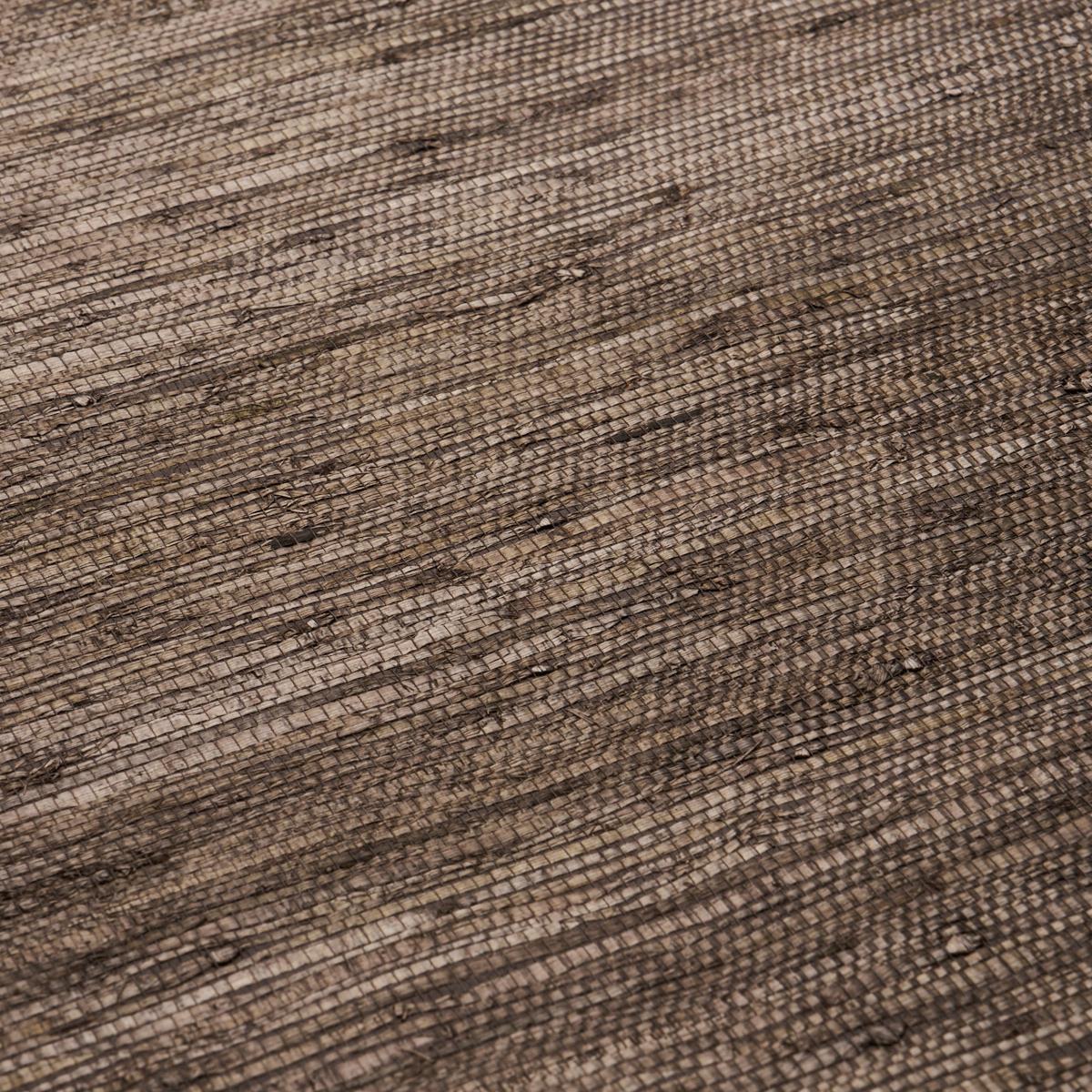 Schumacher Han Arrowroot Brown Wallpaper