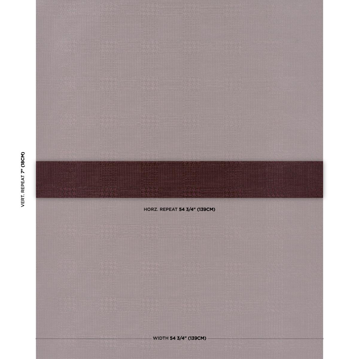 Schumacher Fuzzy Plaid Merlot Wallpaper