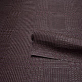 Schumacher Fuzzy Plaid Merlot Wallpaper