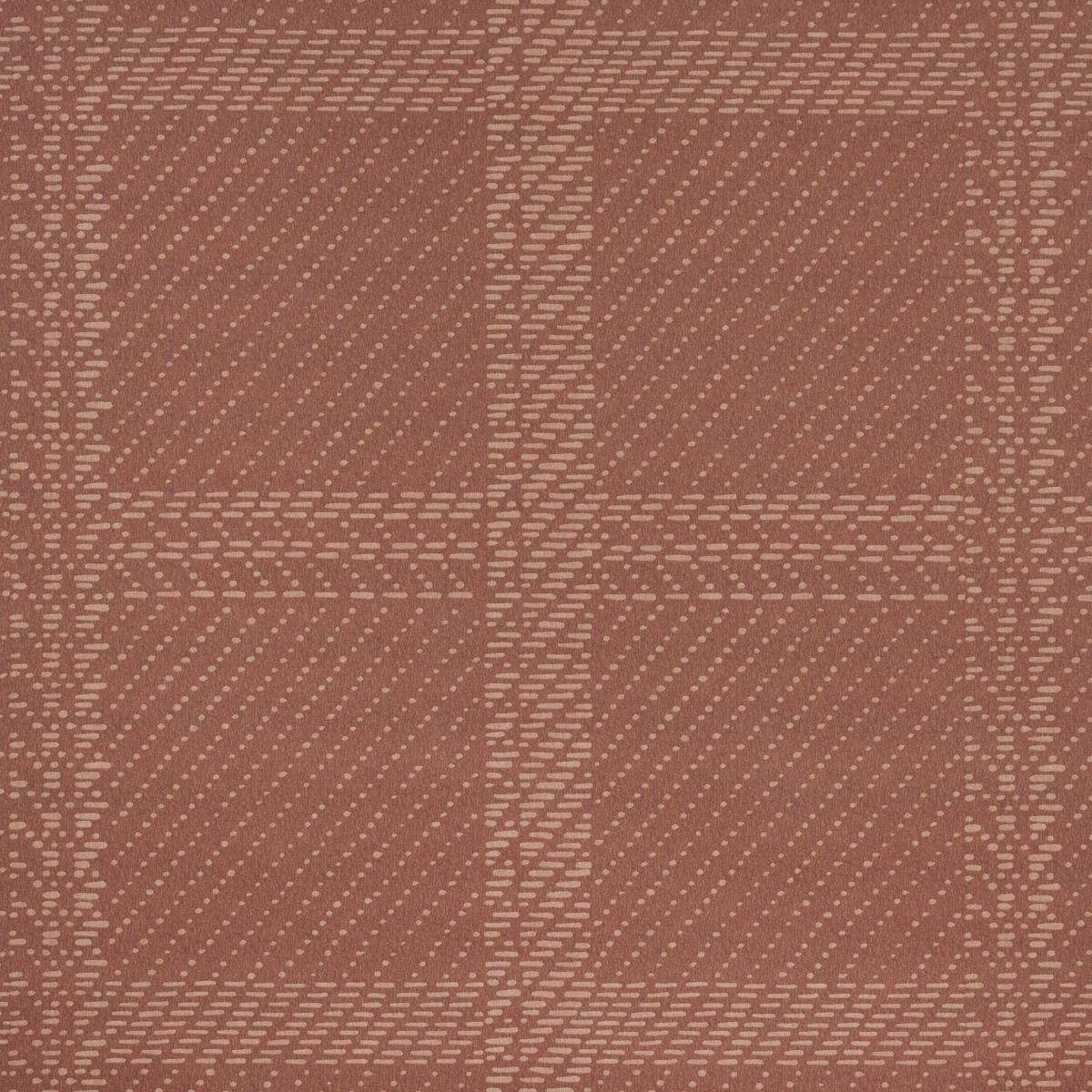Schumacher Vibrato Plaid Terracotta Wallpaper