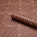 Schumacher Vibrato Plaid Terracotta Wallpaper