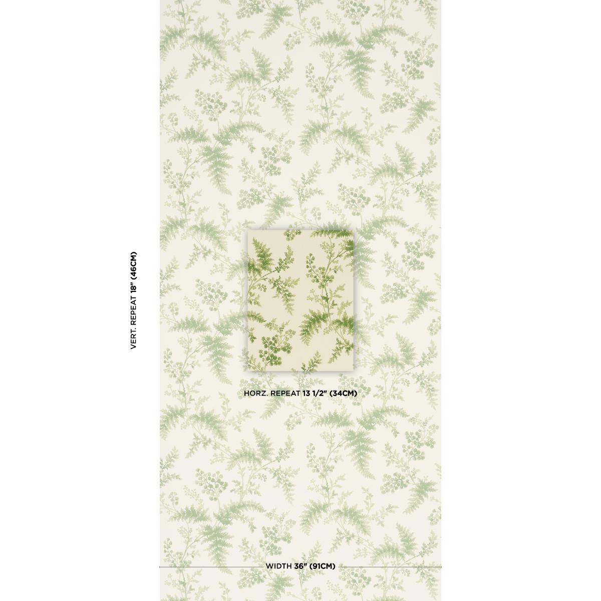 Schumacher Maidenhair Moss Wallpaper