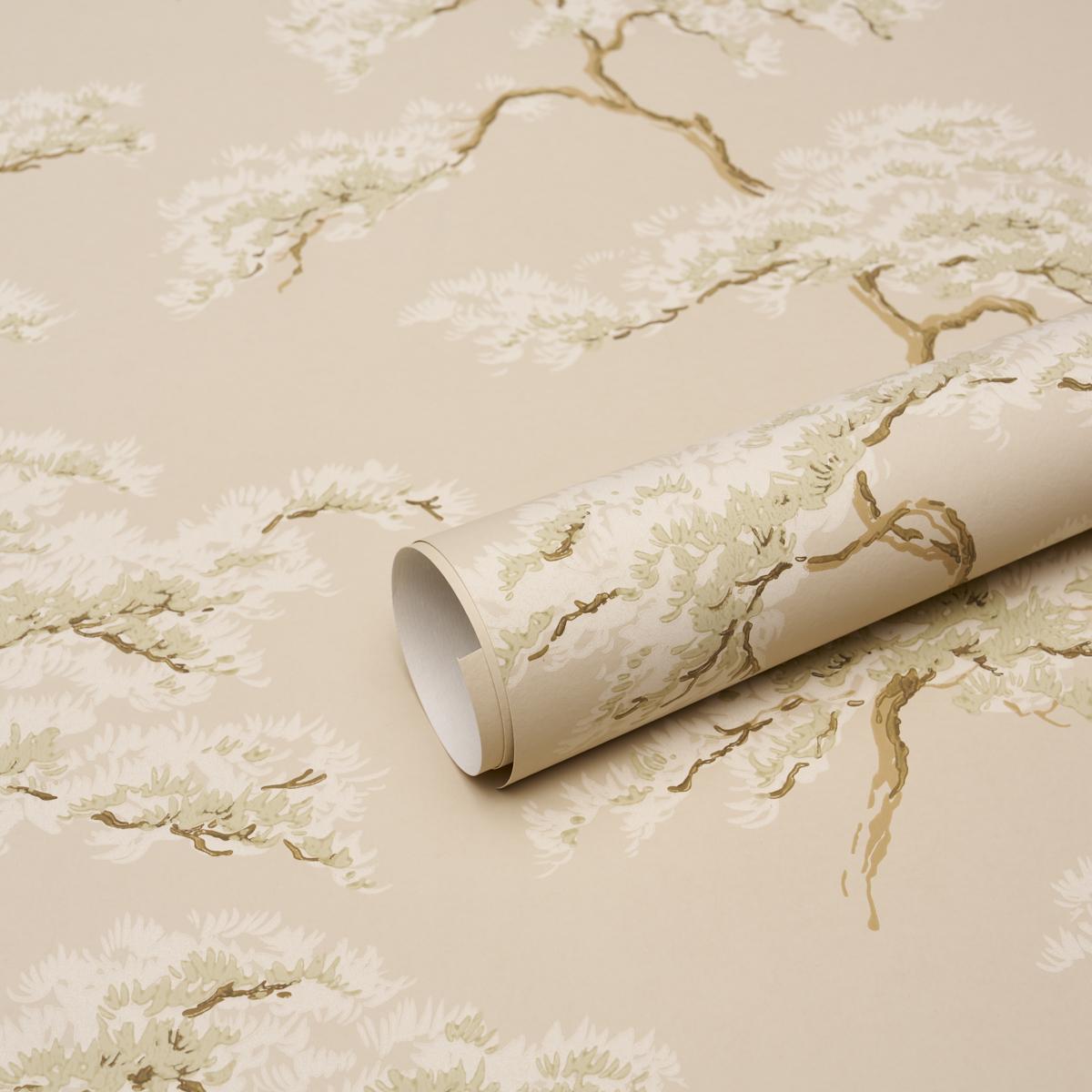 Schumacher The Way Through The Woods Linen Wallpaper