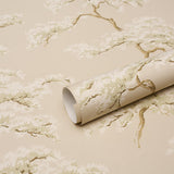 Schumacher The Way Through The Woods Linen Wallpaper