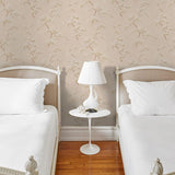 Schumacher The Way Through The Woods Linen Wallpaper