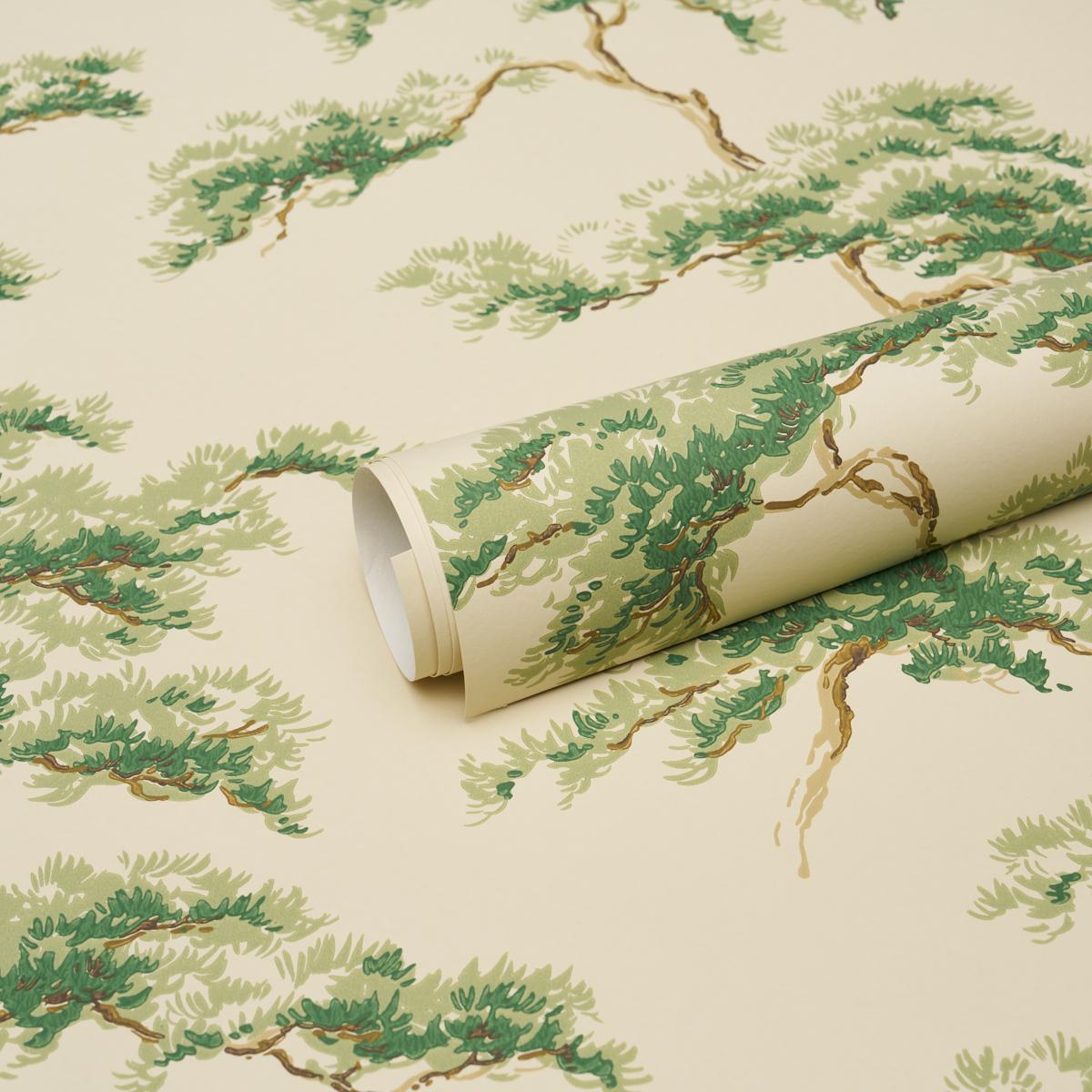 Schumacher The Way Through The Woods Moss Wallpaper