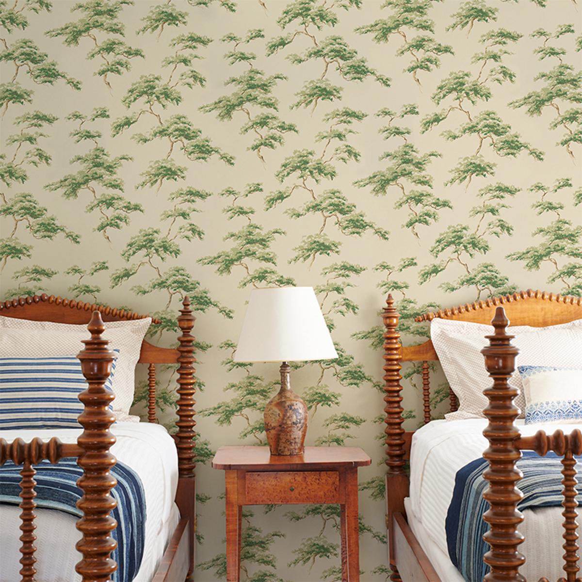Schumacher The Way Through The Woods Moss Wallpaper