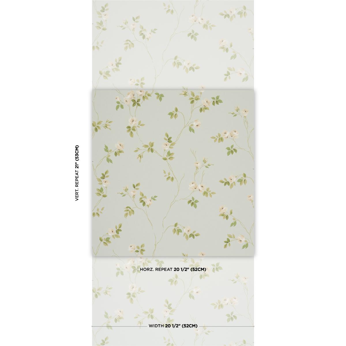 Schumacher Lady Of Shalott Aqua Wallpaper