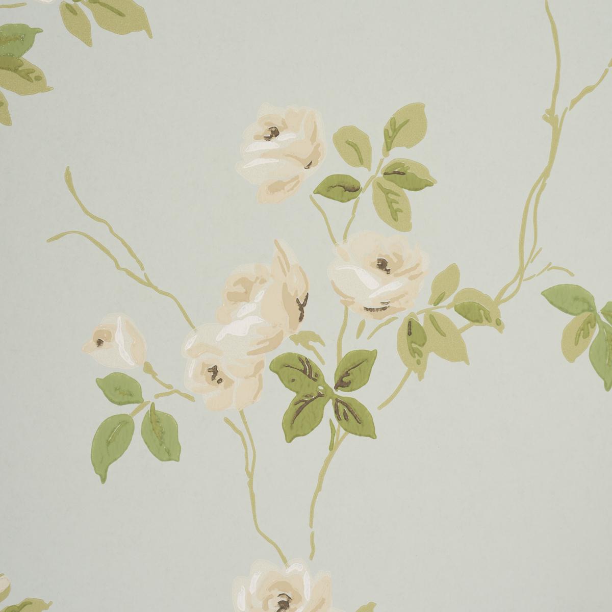 Schumacher Lady Of Shalott Aqua Wallpaper