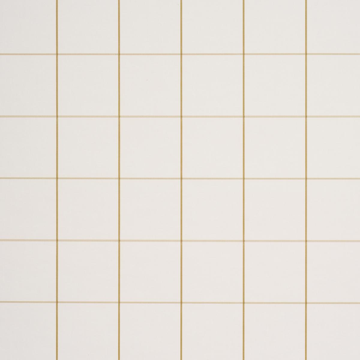 Schumacher Woodman Check Straw Wallpaper